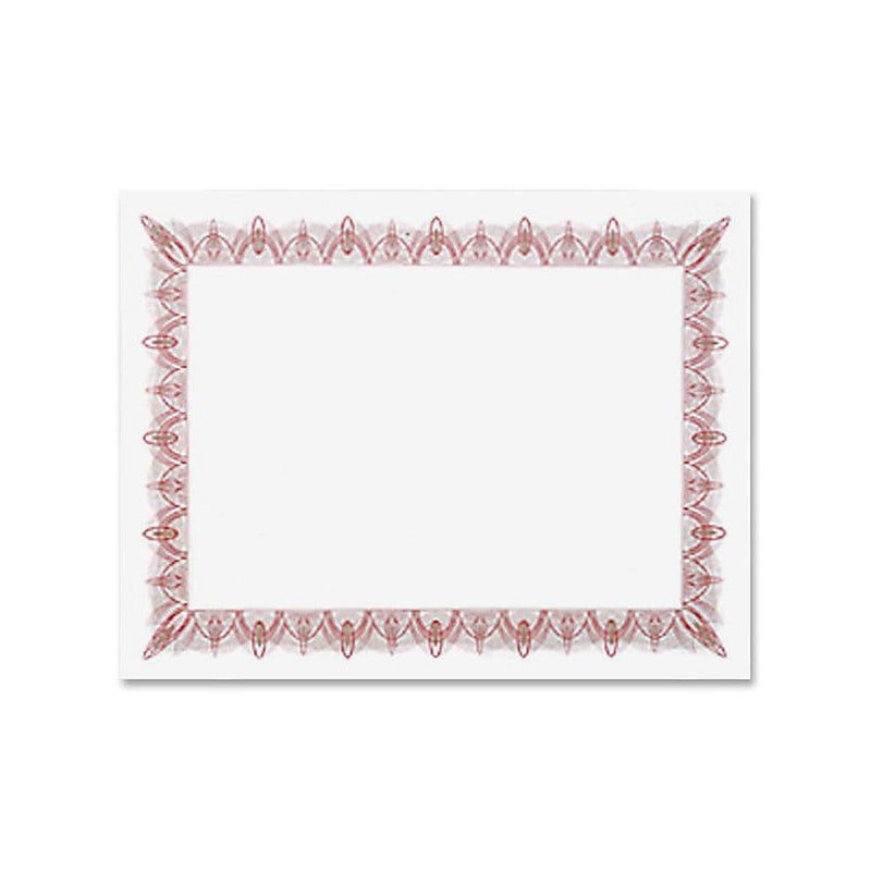 Geographics Blank Certificate Diploma Award with Classic Red Decorative Border, 8.5 x 11"" (Pack of 25) - Image 3